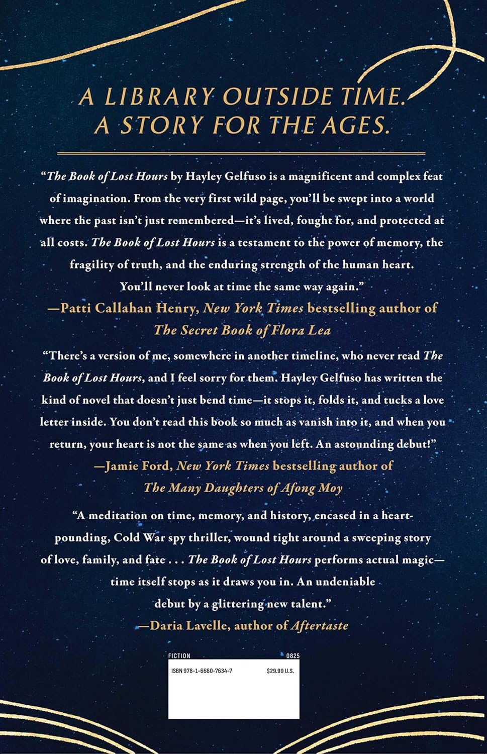 The Book Of Lost Hours by Gelfuso. Haley 9781668076347_1