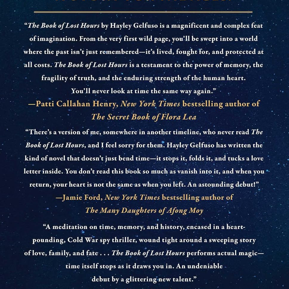 The Book Of Lost Hours by Gelfuso. Haley 9781668076347_1
