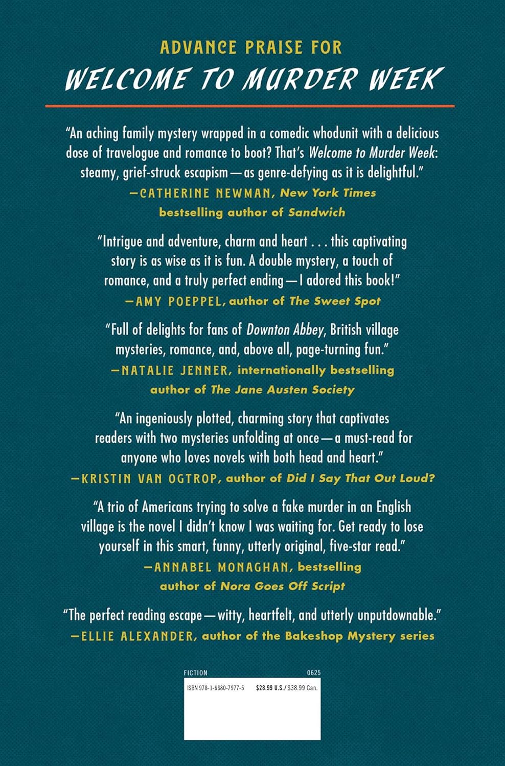 Welcome To Murder Week: A Novel by Dukess. Karen 9781668079775_1