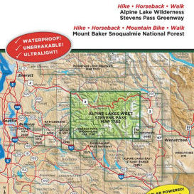 Alpine Lakes Steven Pass - Green Trails 9781680513455