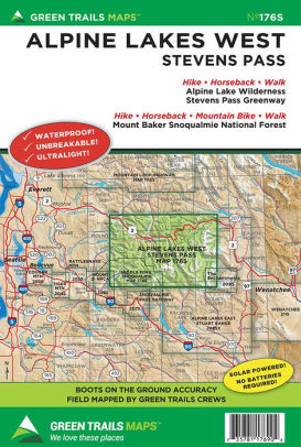 Alpine Lakes Steven Pass - Green Trails 9781680513455