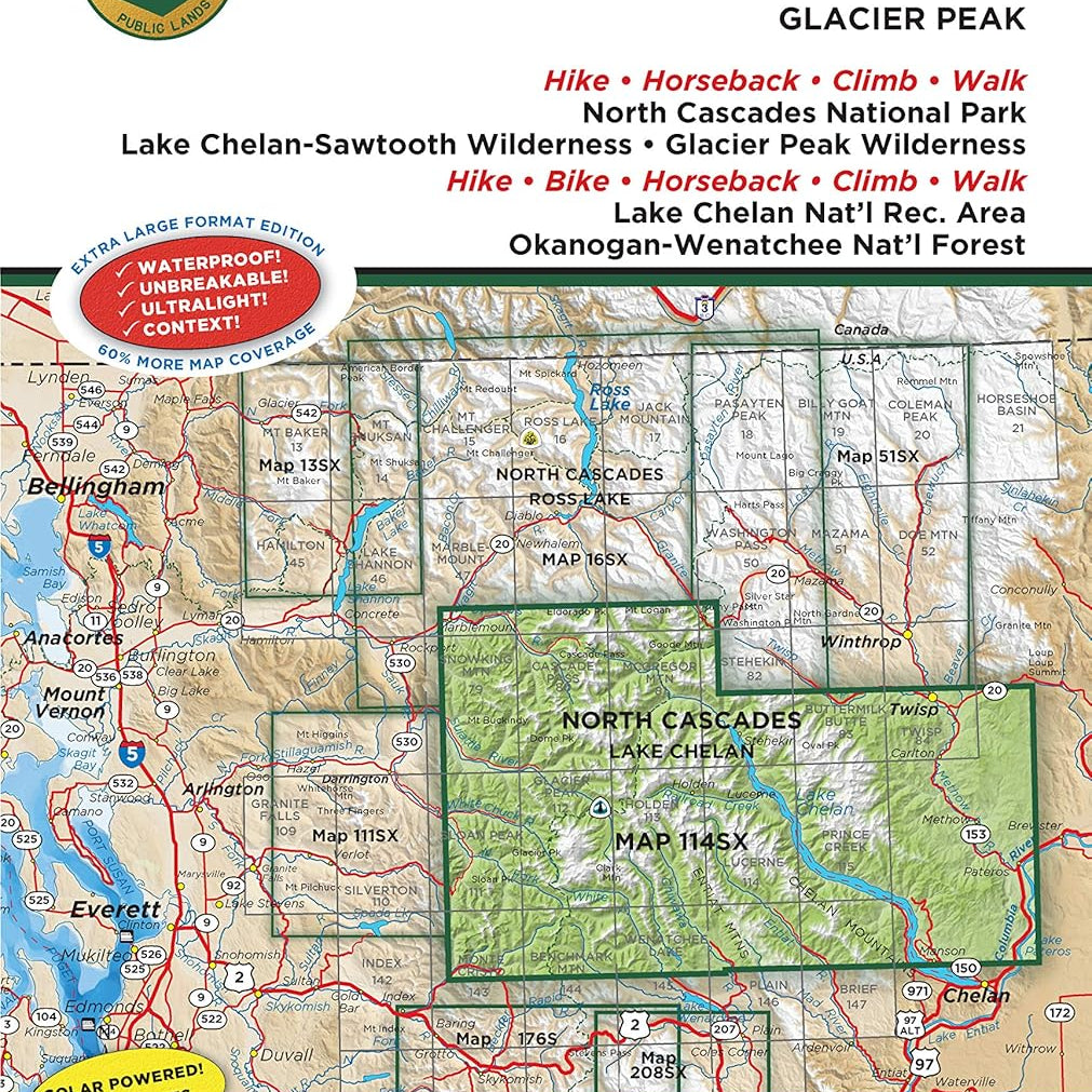 114Sx North Cascades/Lake Chel 9781680515183