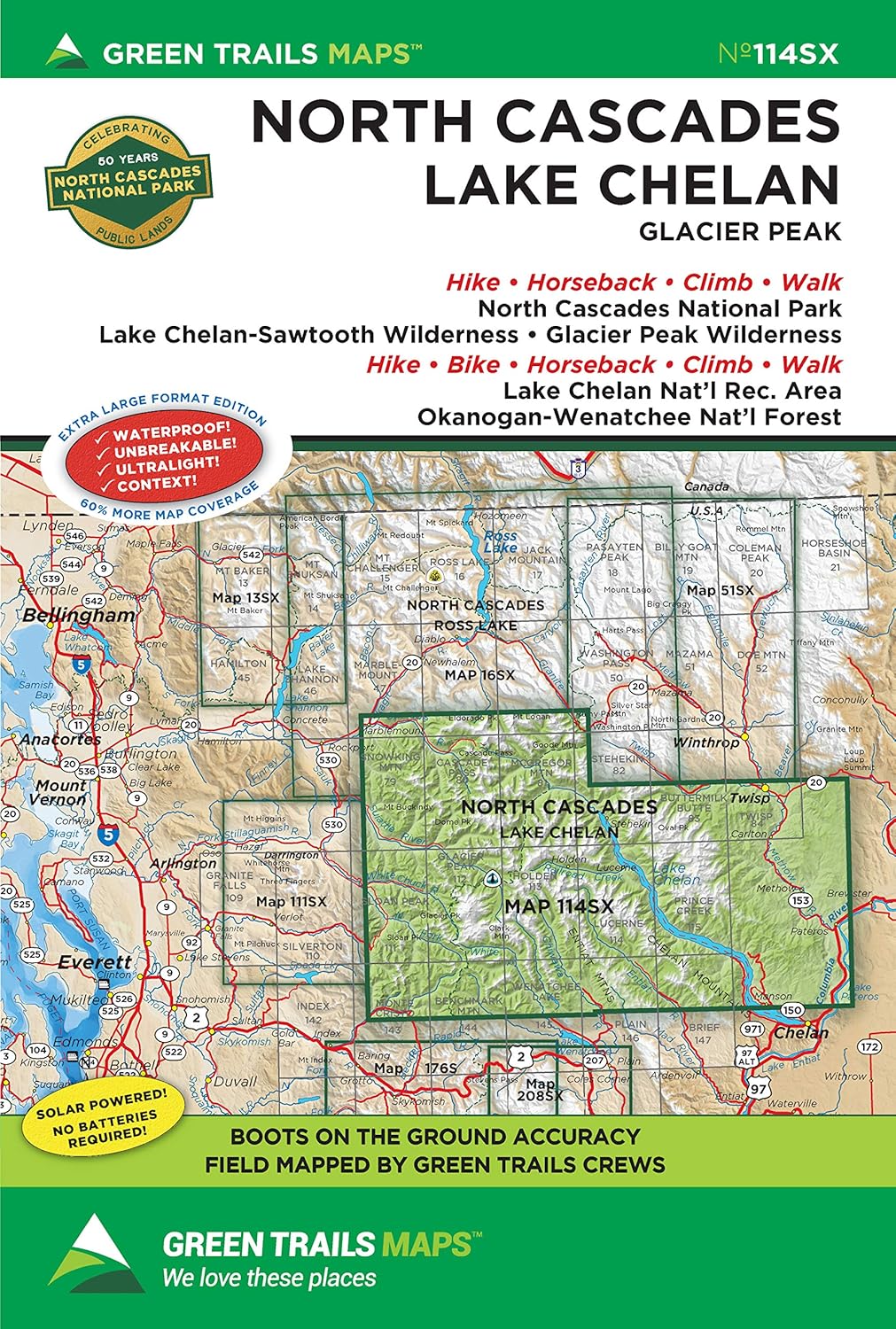 114Sx North Cascades/Lake Chel 9781680515183