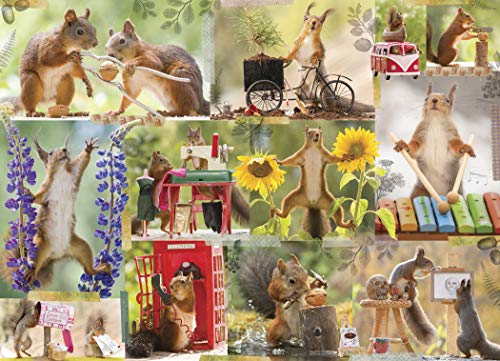 Gettin' Squirrelly 1000 Piece Jigsaw Puzzle - Weggen. Geert 9781682348598