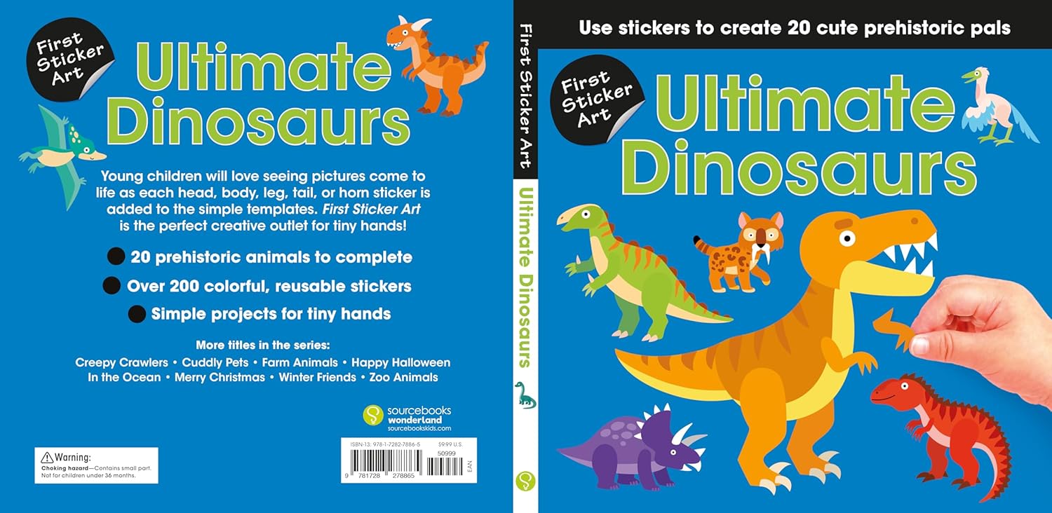 First Sticker Art: Ultimate Dinosaurs by Savva. Ksenya 20 9781728278865_1