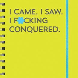 Undated Planner I Cam I Saw I F*Cking Conquered by Sourcebooks 9781728293837