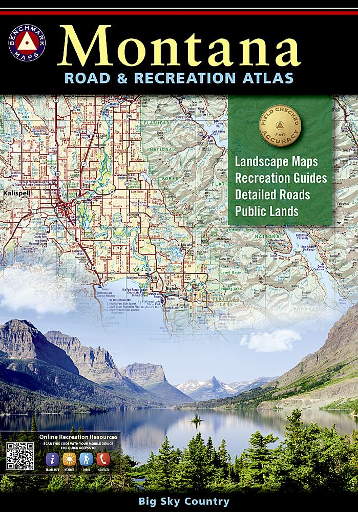 Montana Road & Recreation Atlas -Benchmark Maps 9781734315073