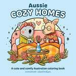 Aussie Cozy Homes Coloring Book by Mimimoo Illustration 20 9781761217630