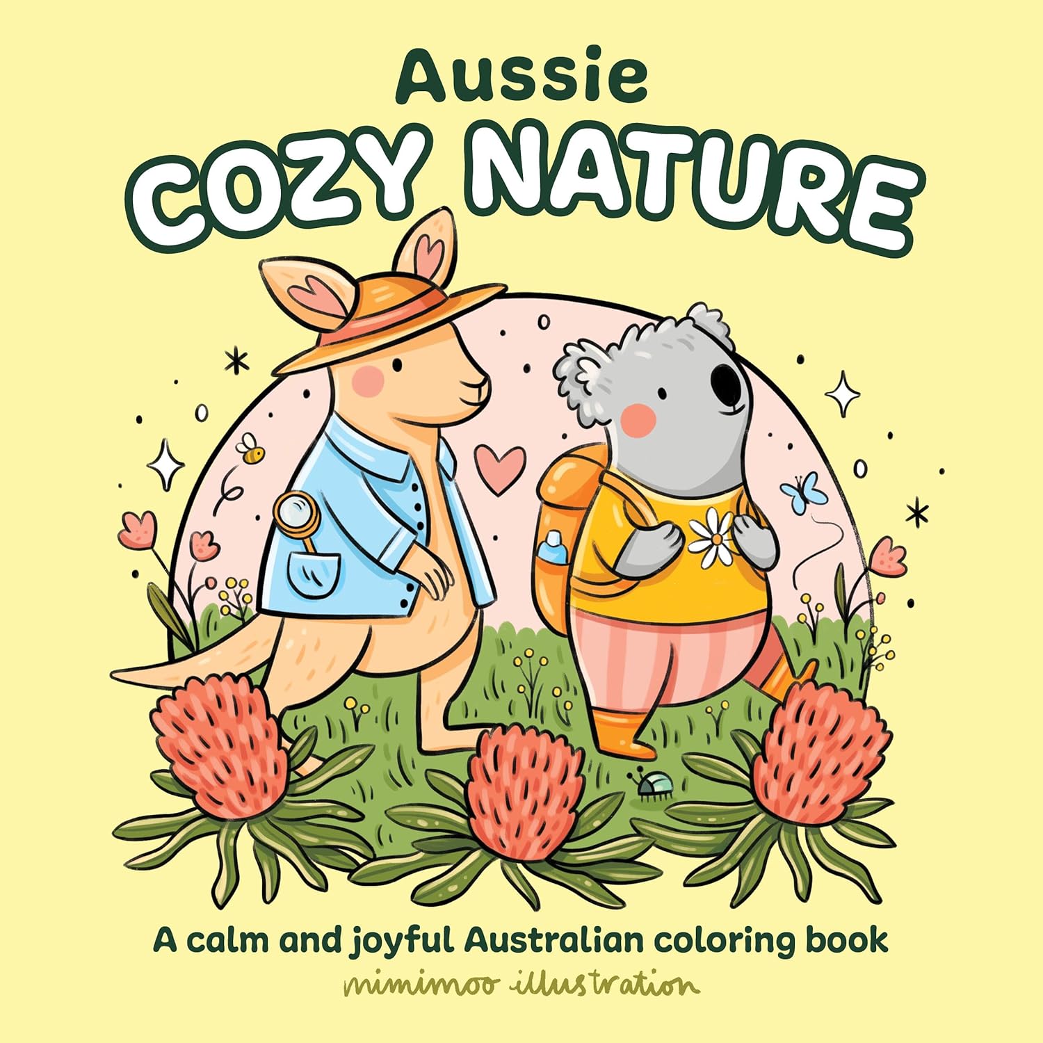 Aussie Cozy Nature Coloring Book by Mimimoo Illustration 20 9781761217647
