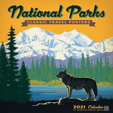 NATIONAL PARKS CLASSIC POSTERS CALENDAR 9781772185263