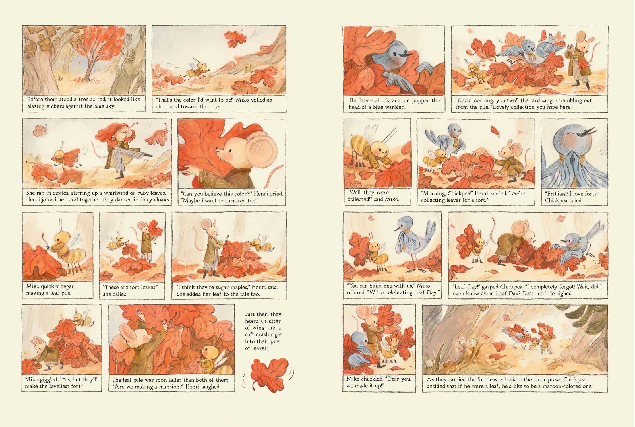 Henri and Miko: Autumn in Bosk Olivette by Green. Rebecca 20 9781774880647_4