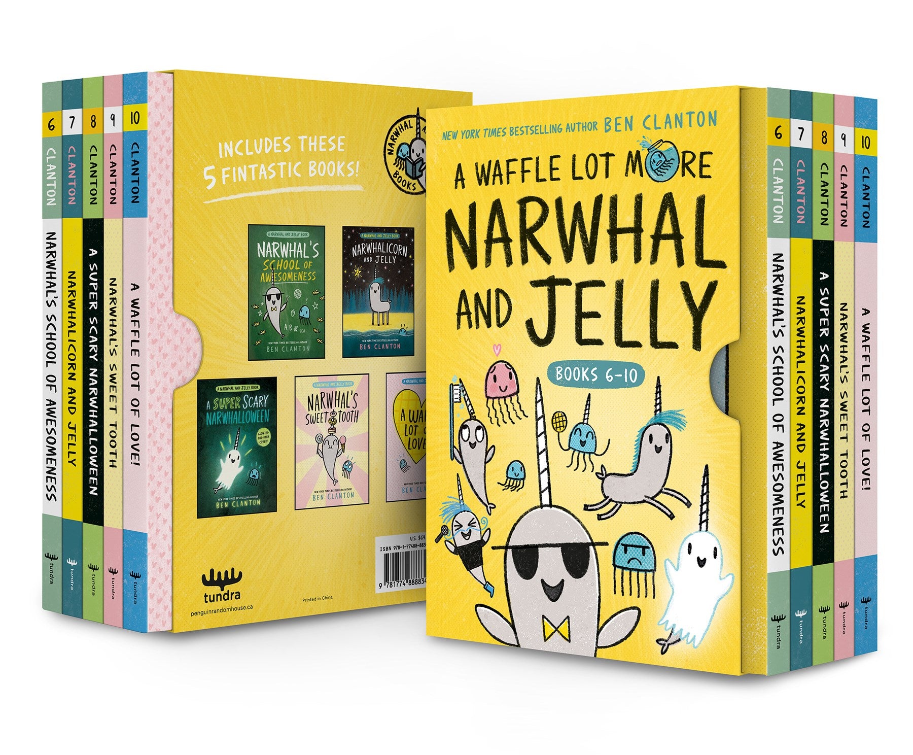 A Waffle Lot More Narwhal and Jelly (Hardcover Books 6-10) by Clanton. Ben 20 9781774888834