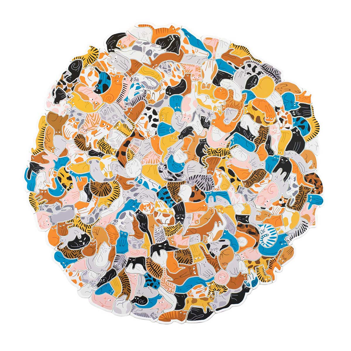 299 Cats (And A Dog) 300 Piece Cluster Jigsaw Puzzle - Maupetit. Lea 9781786276582
