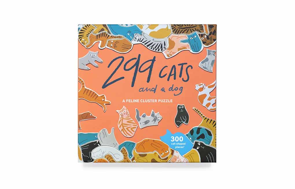 299 Cats (And A Dog) 300 Piece Cluster Jigsaw Puzzle - Maupetit. Lea 9781786276582_1