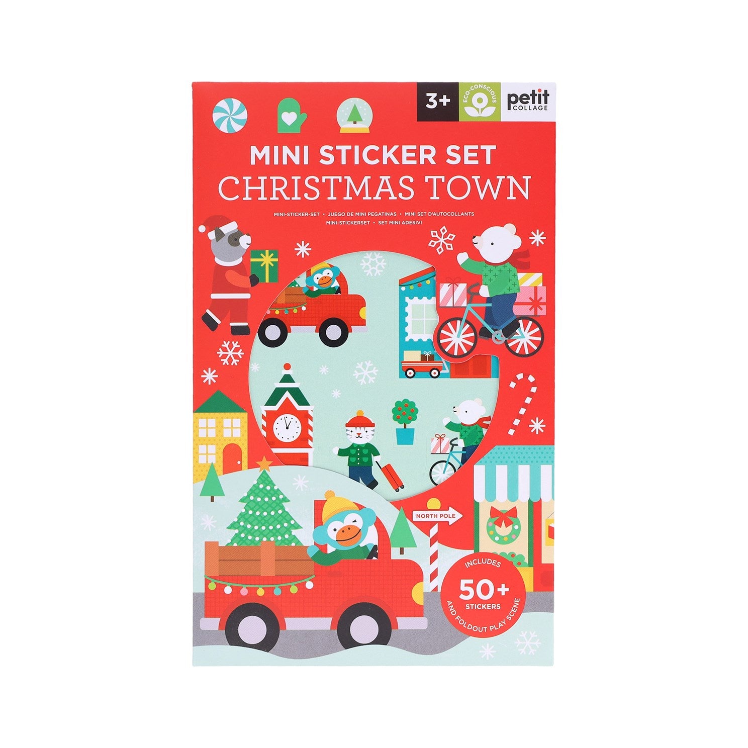 Mini Sticker Set: Christmas Town from Petit Collage 80 9781787246222