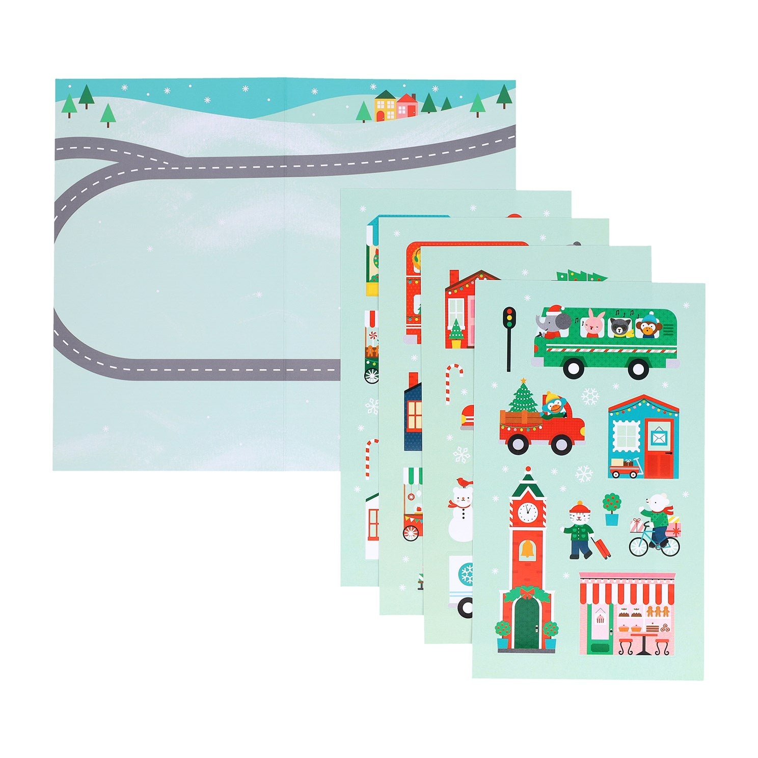 Mini Sticker Set: Christmas Town from Petit Collage 80 9781787246222_3
