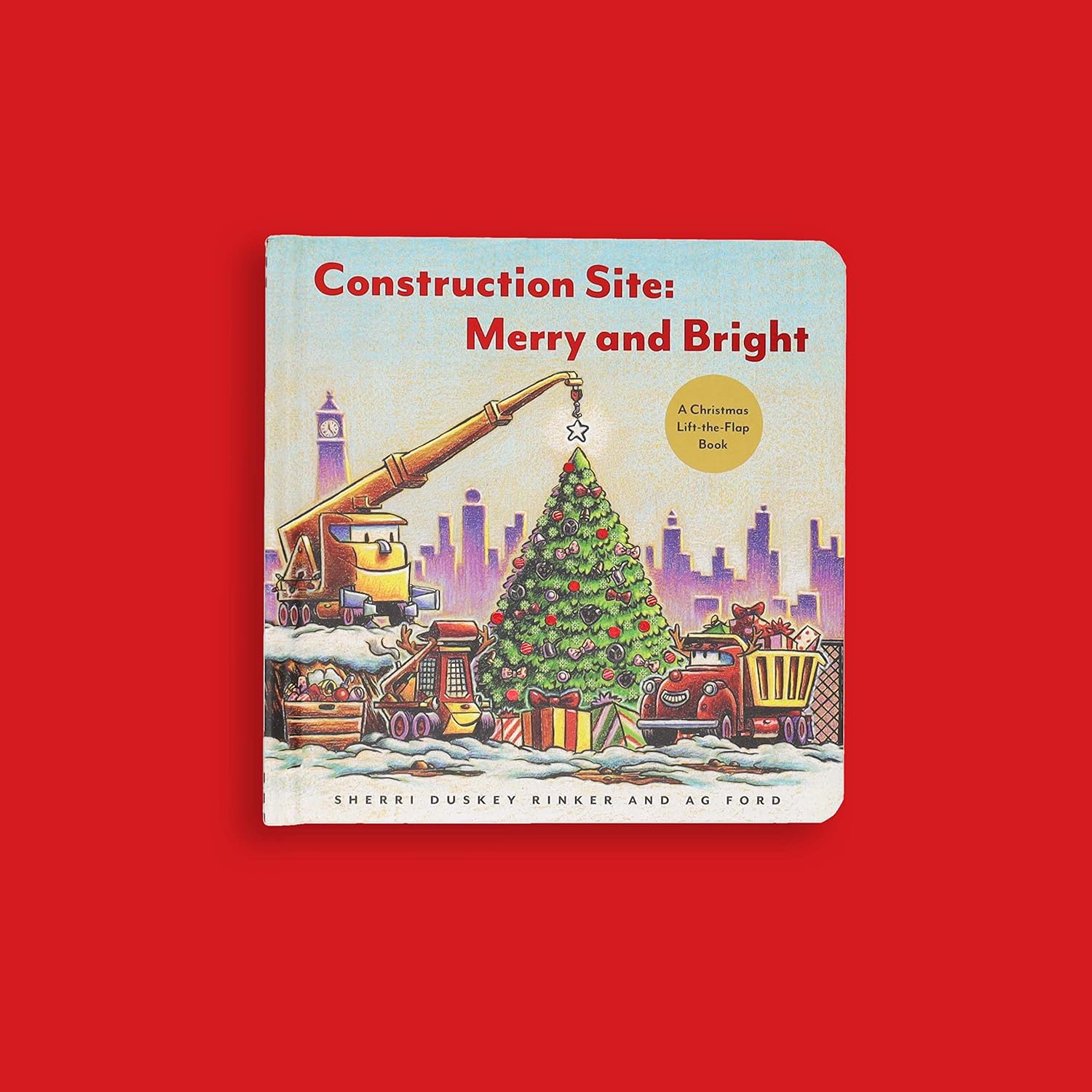 Construction Site: Merry And Bright: A Christmas Lift-The-Flap Book by Rinker. S 9781797204291_4