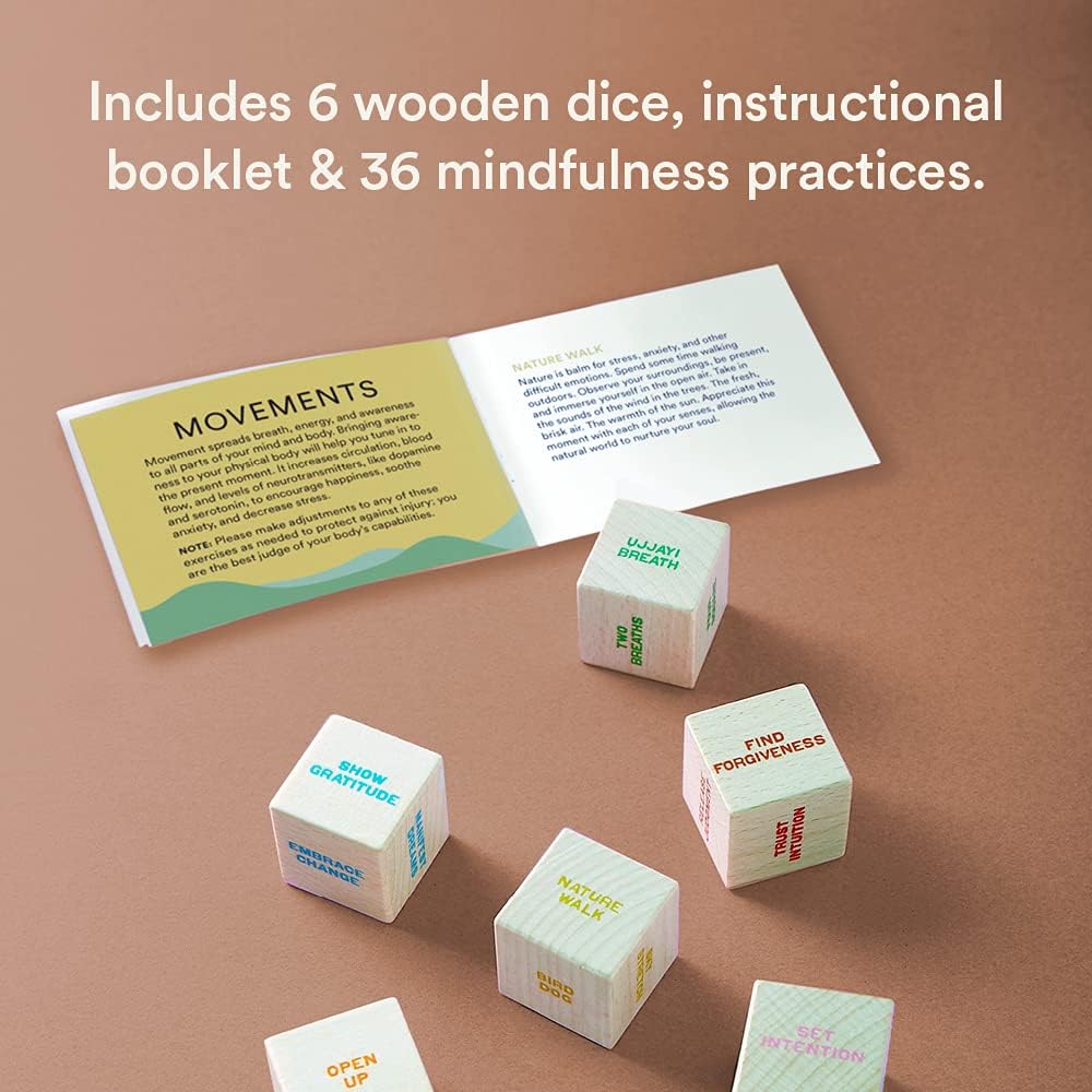 Mindfulness Dice: 6 Dice, Thousands Of Possible Combinations! by Chronicle Books 9781797204680_1