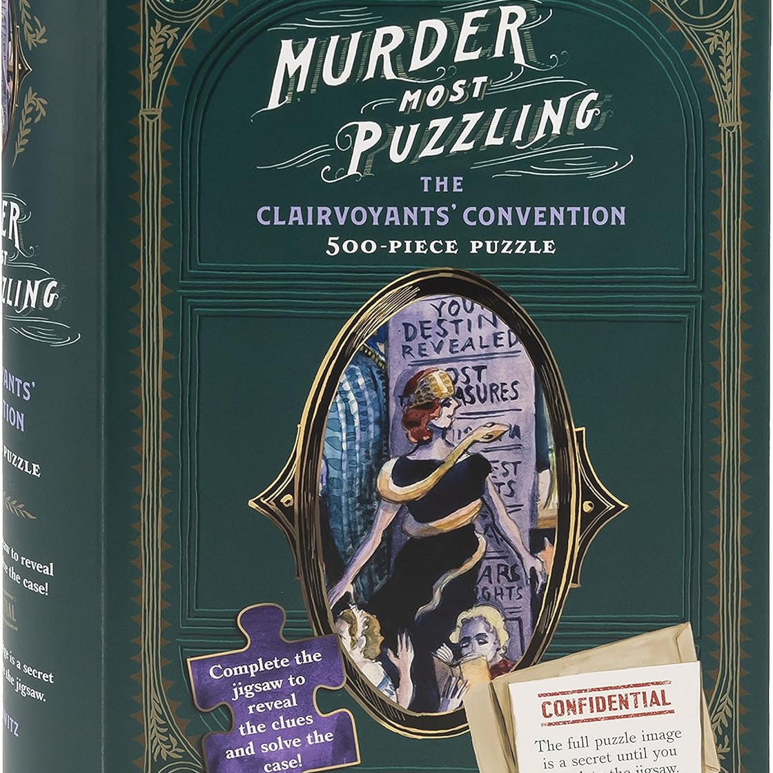 Murder Most Puzzling: The Clairvoyant's Convention 500 Piece Jigsaw Puzzle - Von 9781797209555