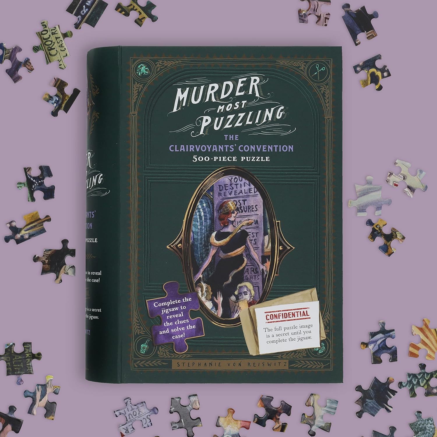 Murder Most Puzzling: The Clairvoyant's Convention 500 Piece Jigsaw Puzzle - Von 9781797209555_4