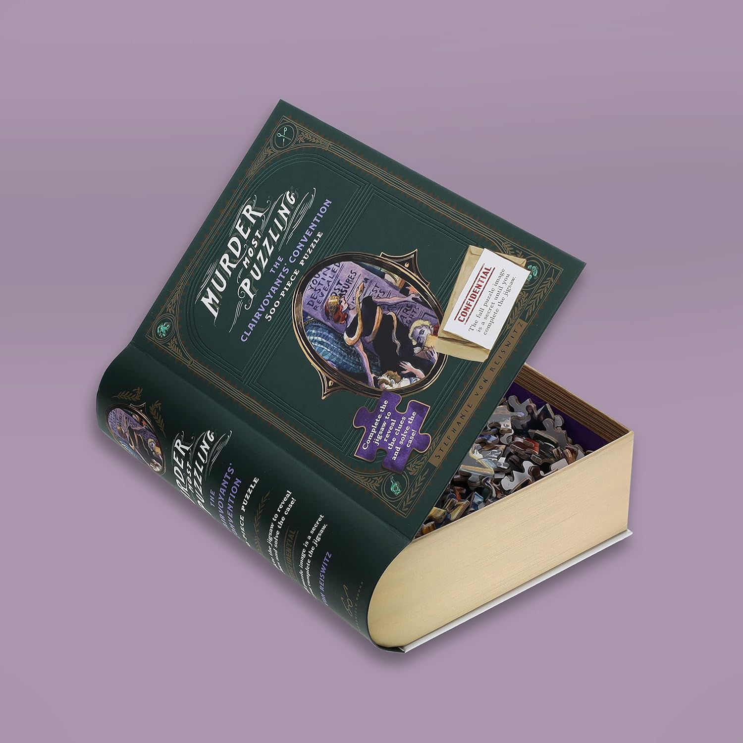Murder Most Puzzling: The Clairvoyant's Convention 500 Piece Jigsaw Puzzle - Von 9781797209555_5