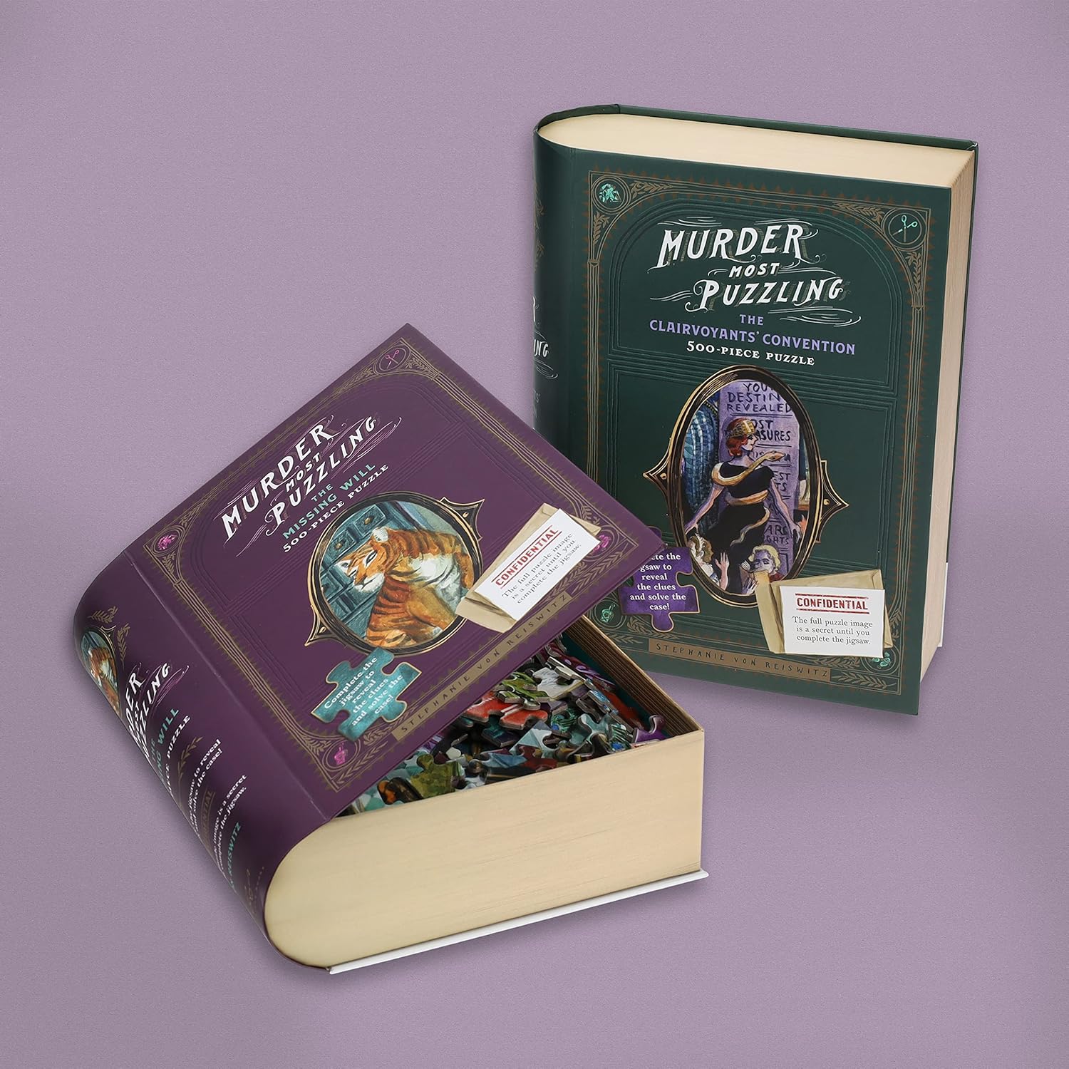 Murder Most Puzzling: The Clairvoyant's Convention 500 Piece Jigsaw Puzzle - Von 9781797209555_6