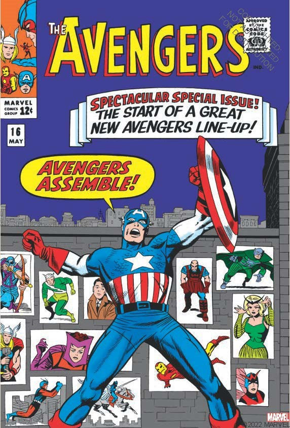 The Avengers: 100 Collectible Comic Book Cover Postcards from Marvel Entertainment 50 9781797217505_2