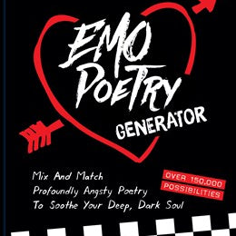 Emo Poetry Generator by Chronicle Books 20 9781797218687