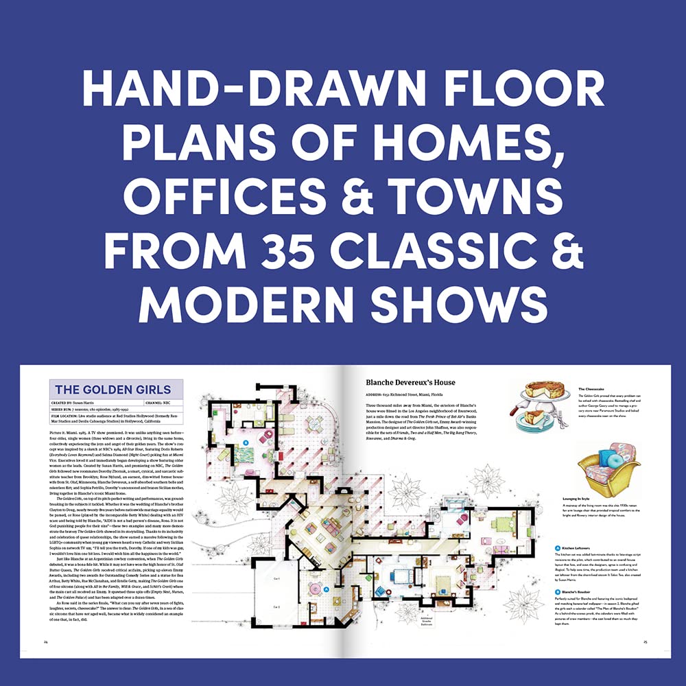 Behind The Screens: Illustrated Floor Plans & Scenes From The Best Tv Shows 9781797219431_1