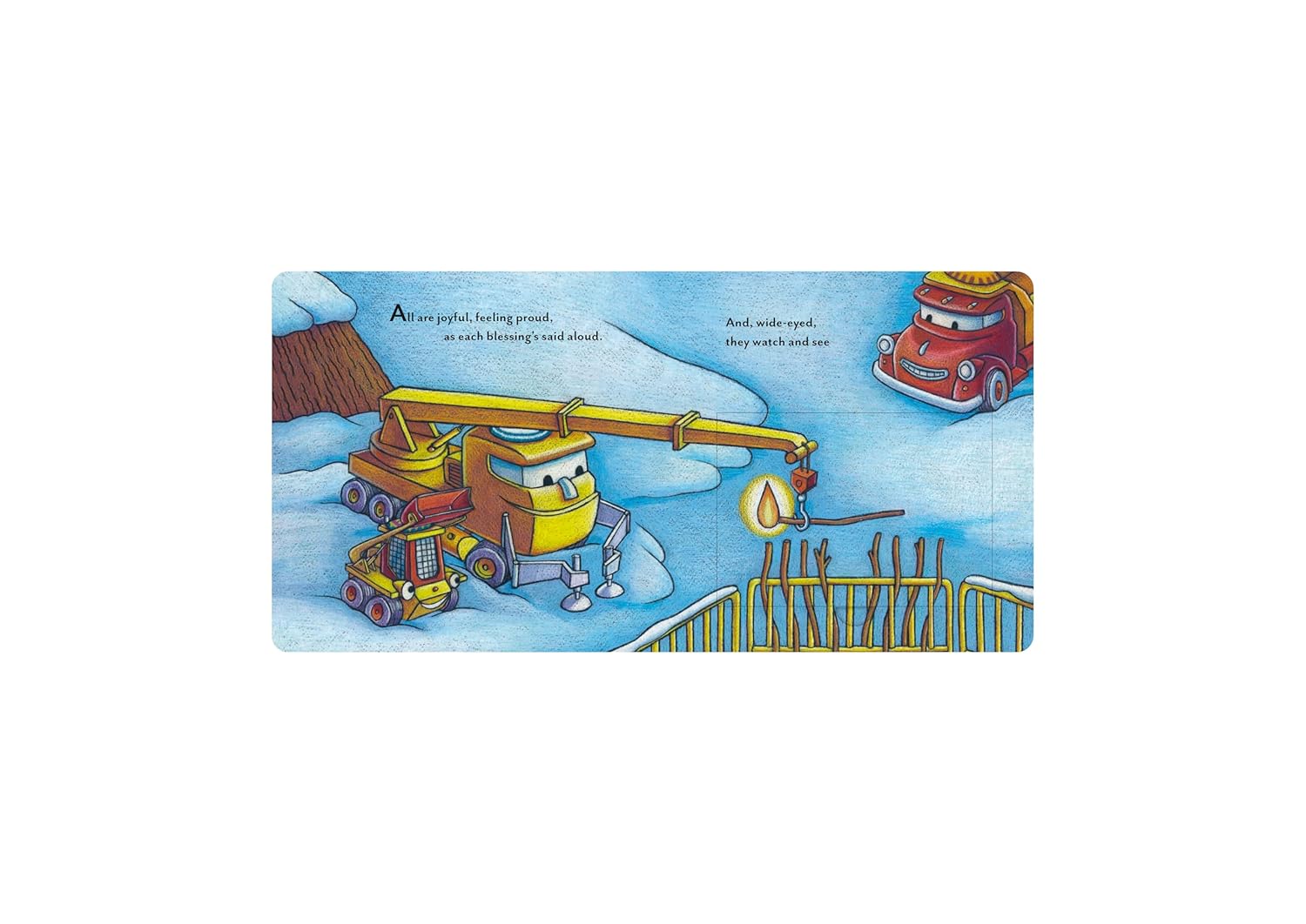 Construction Site Hanukkah Lights by Rinker. Sherri Duskey 9781797226743_5