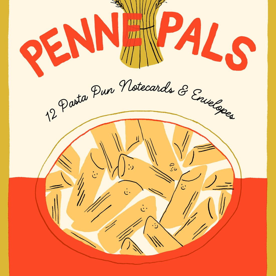 Penne Pals: 12 Pasta Pun Notecards & Envelopes 50 9781797227436