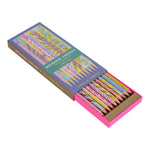 BOTANICAL FANTASY: 10 COLORED PENCILS (5 NEON, 5 METALLICS) 9781797233345
