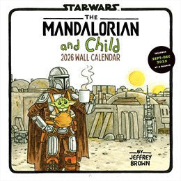 2026 Star Wars: The Madalorian And Child Wall Calendar - Brown. Jeffrey 9781797234342