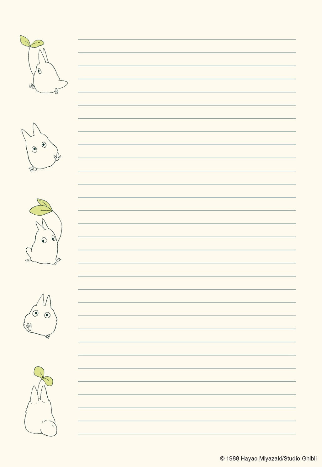 STUDIO GHIBLI MY NEIGHBOR TOTORO STATIONERY SET 9781797235462_5