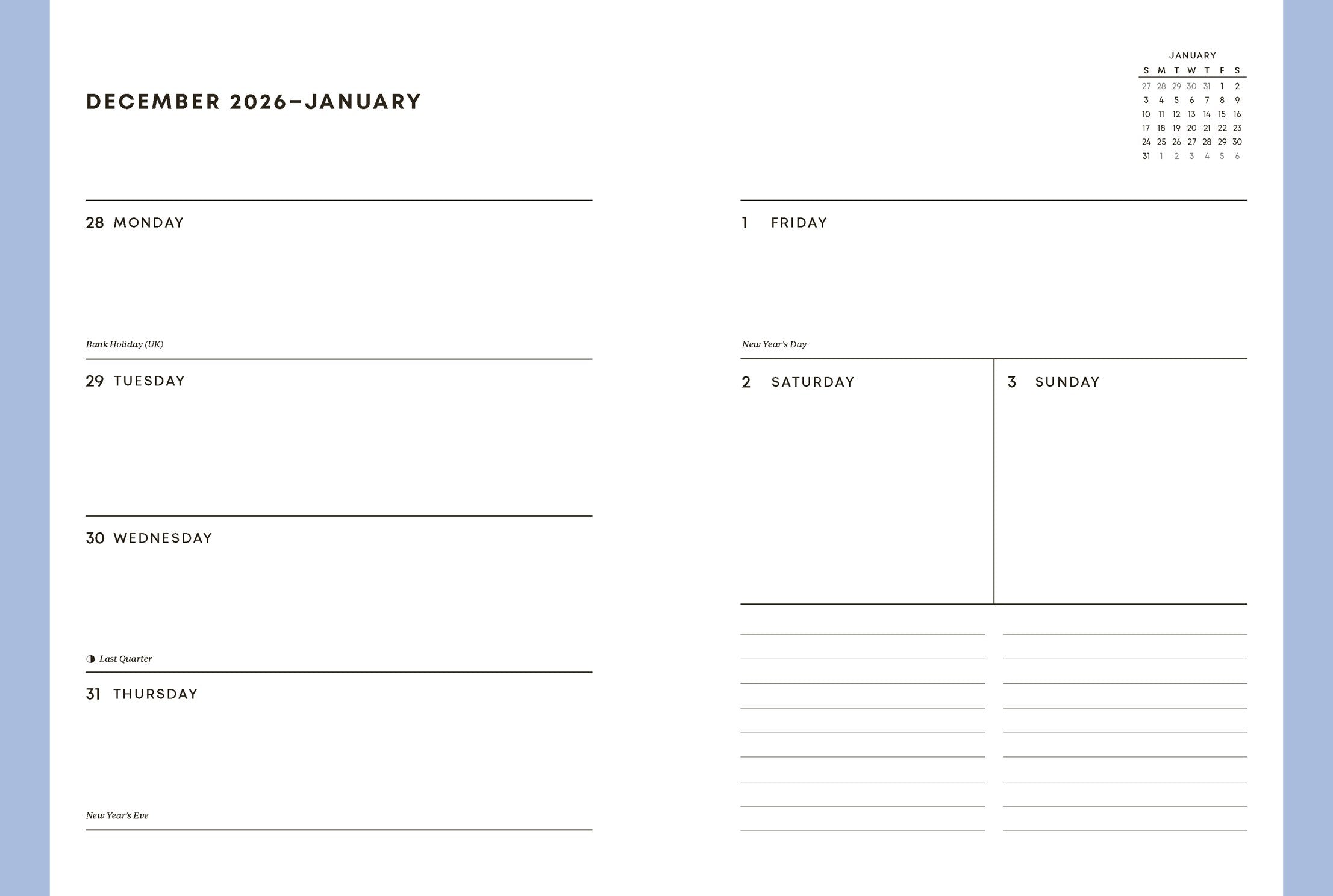 Studio Ghibli My Neighbor Totoro 2027 12-Month Weekly Planner 20 9781797235523_4