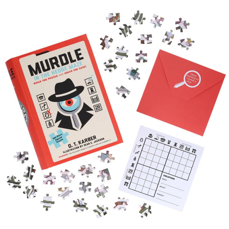 Murdle In The Hedge Maze 500 Piece Jigsaw Puzzle - Jackson. Sean C. 9781797235684_1