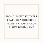 The Field Guide To Dumb Birds Sticker Book by Kracht. Matt 9781797235882_2