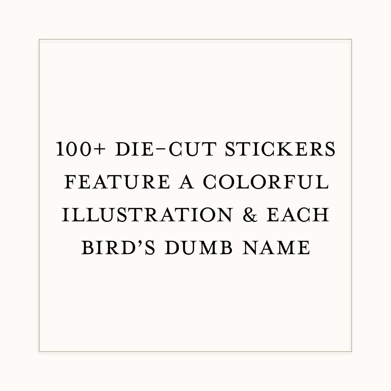 The Field Guide To Dumb Birds Sticker Book by Kracht. Matt 9781797235882_2