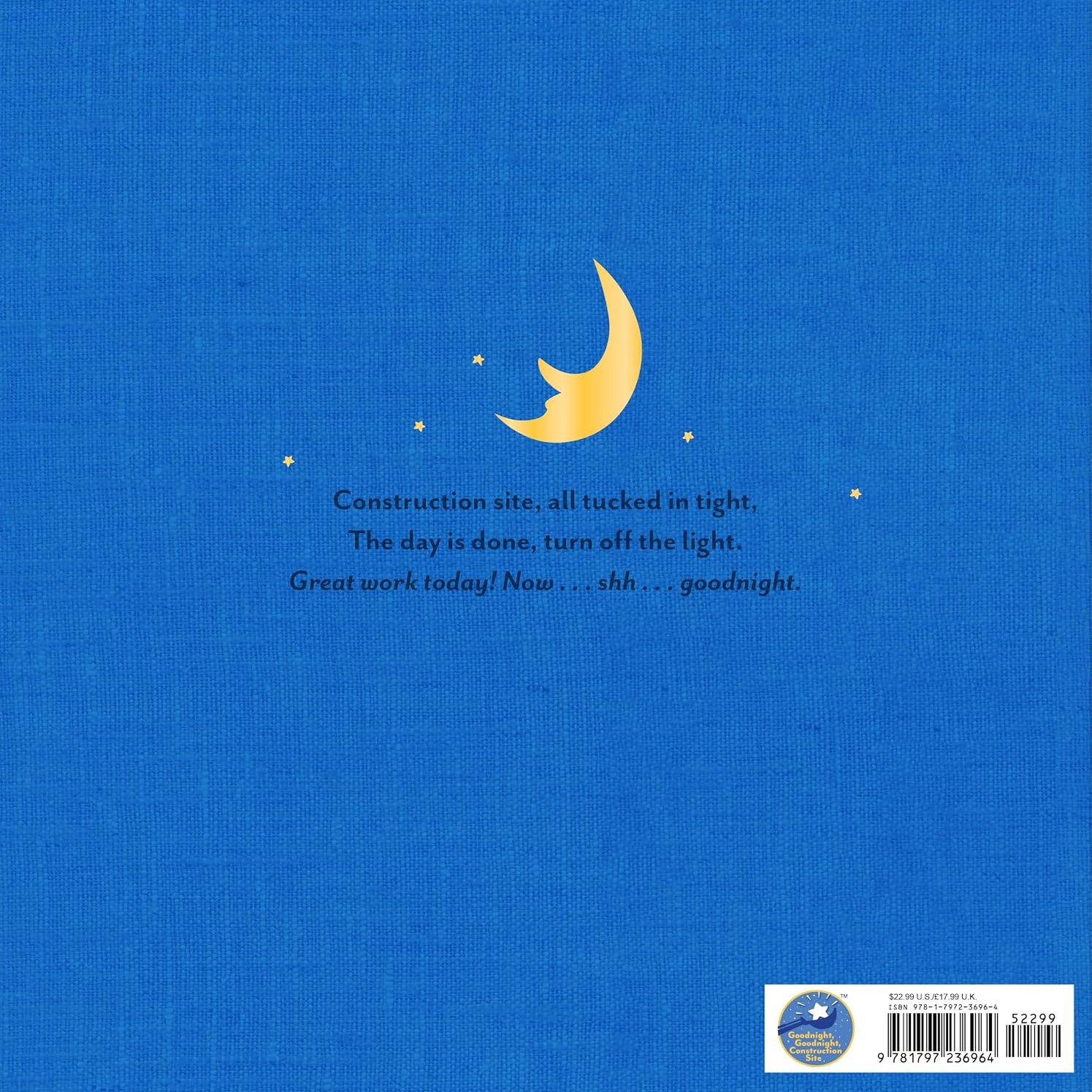 Goodnight, Goodnight Construction Site Deluxe Edition by Rinker. Sherri Duskey 20 9781797236964_1