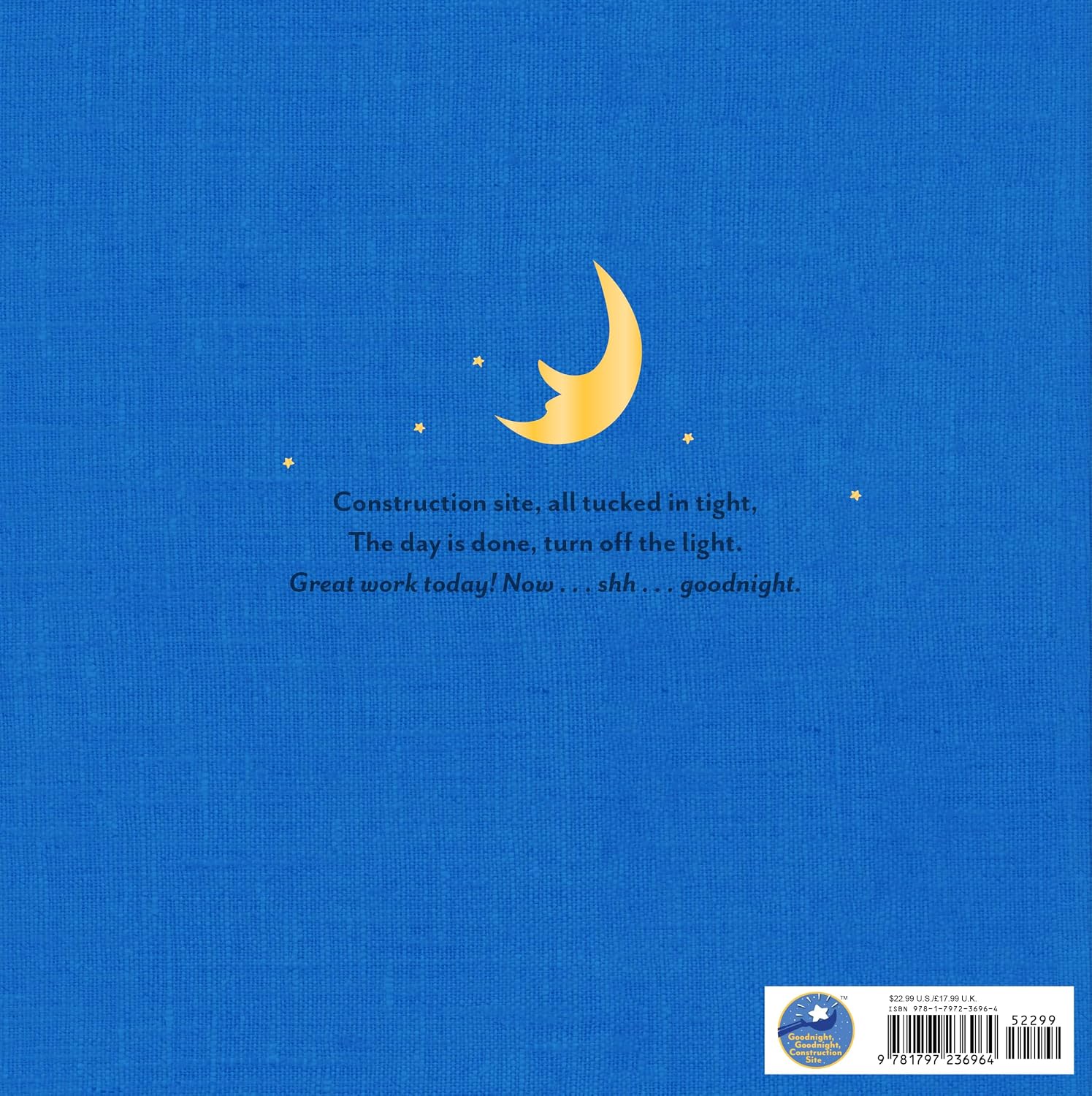 Goodnight, Goodnight Construction Site Deluxe Edition by Rinker. Sherri Duskey 20 9781797236964_1