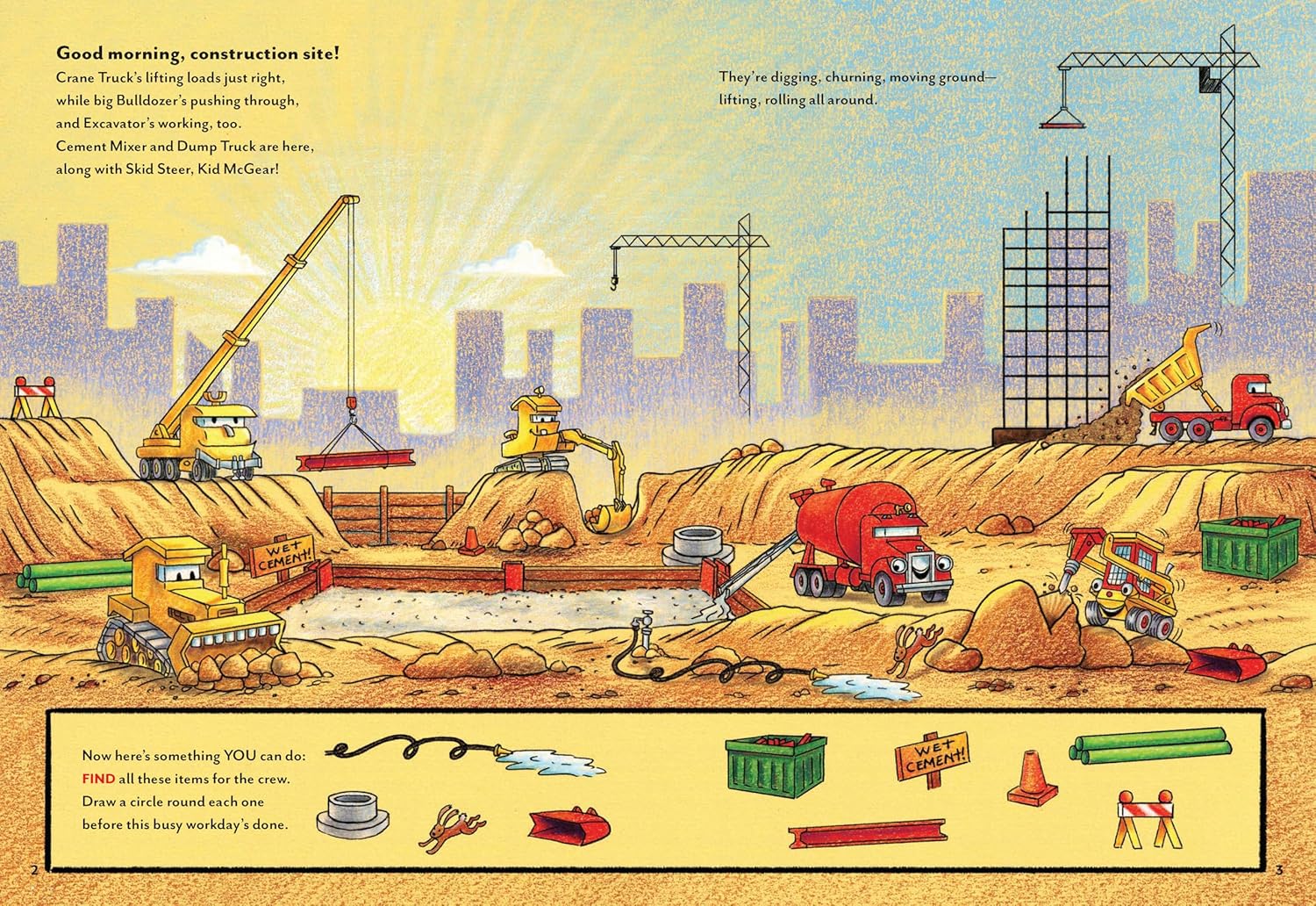 Goodnight, Goodnight, Construction Site Sticker & Activity Book by Rinker. Sherr 20 9781797238586_1_b4becc3f-3a1a-4edb-afc9-37987d353f31