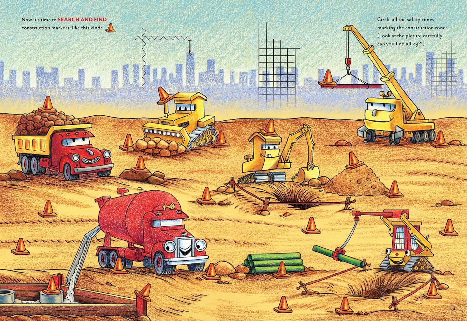 Goodnight, Goodnight, Construction Site Sticker & Activity Book by Rinker. Sherr 20 9781797238586_6_ca016765-8ca7-4195-b777-fa9190880b18