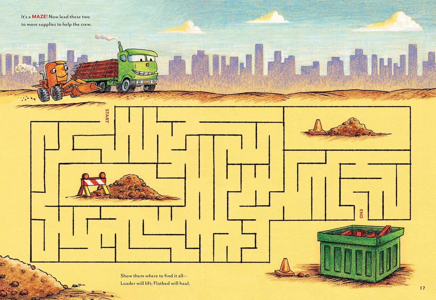Goodnight, Goodnight, Construction Site Sticker & Activity Book by Rinker. Sherr 20 9781797238586_8