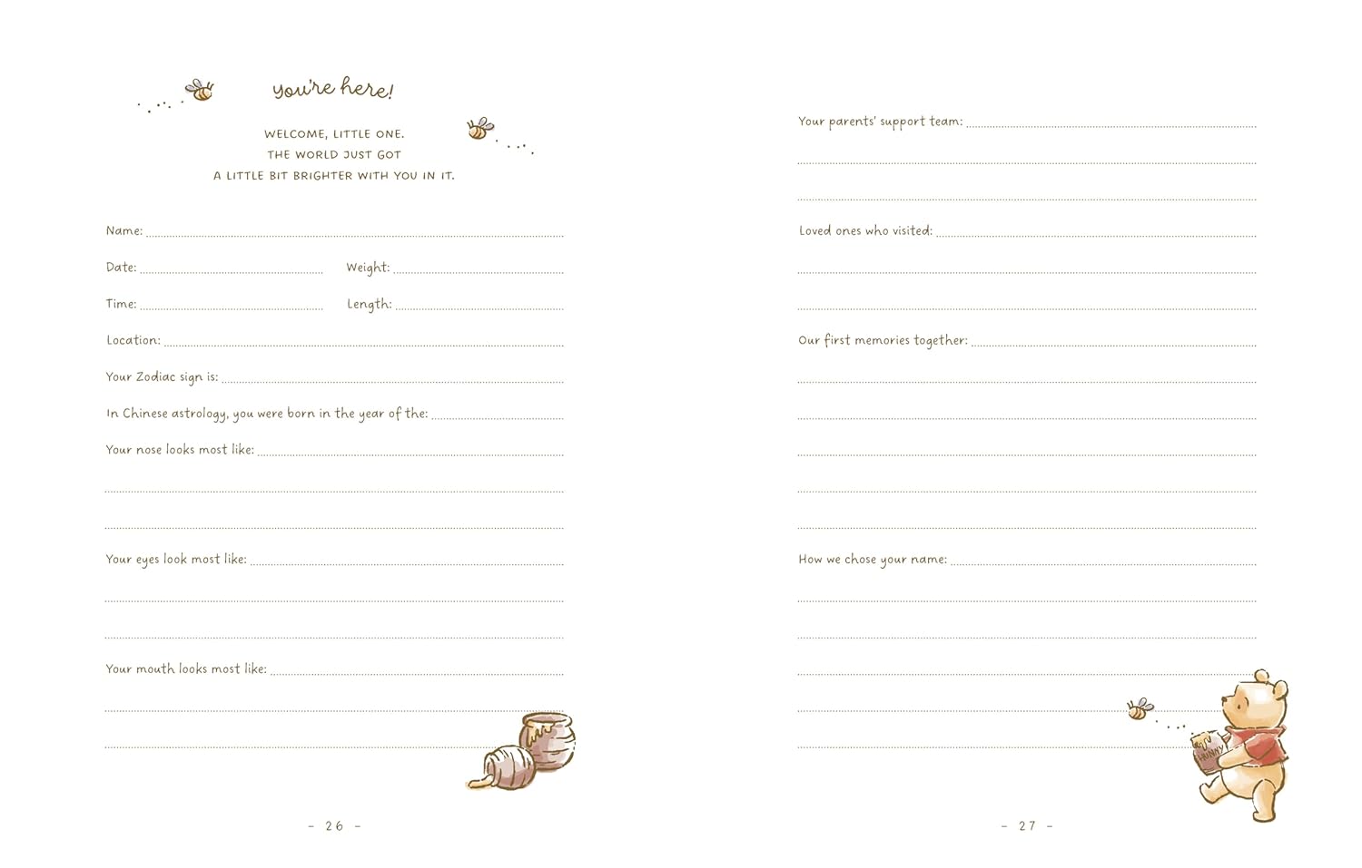Winnie The Pooh Baby Book by Disney 20 9781797239248_5