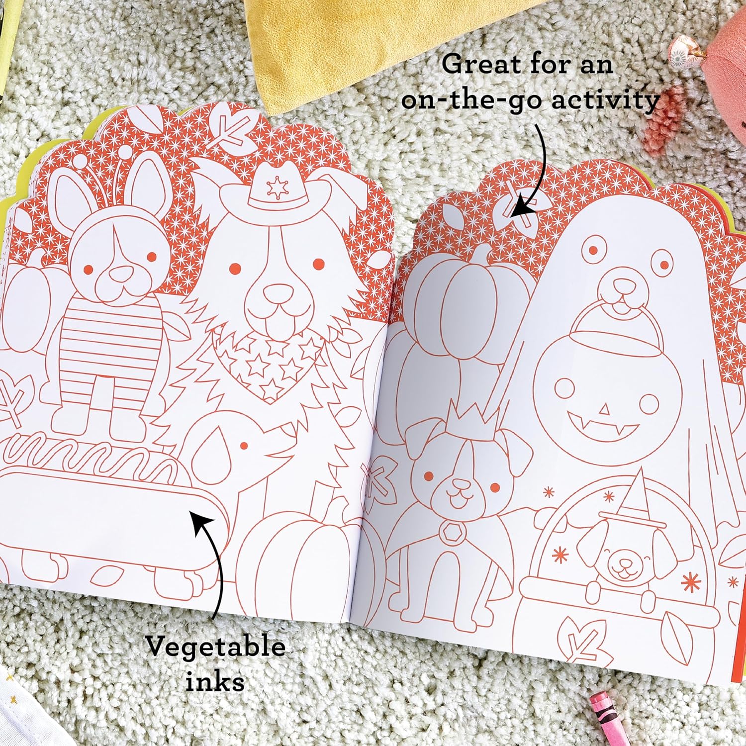 Dogs Coloring Book + Stickers by Petit Collage 20 9781797241548_2