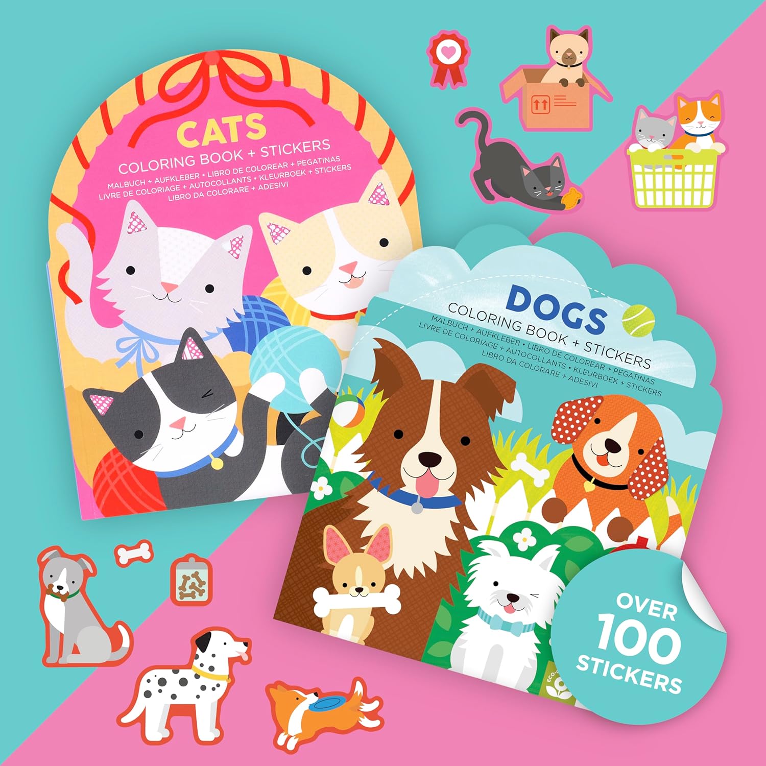 Dogs Coloring Book + Stickers by Petit Collage 20 9781797241548_4