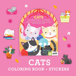 Cats Coloring Book + Stickers by Petit Collage 20 9781797241555_3