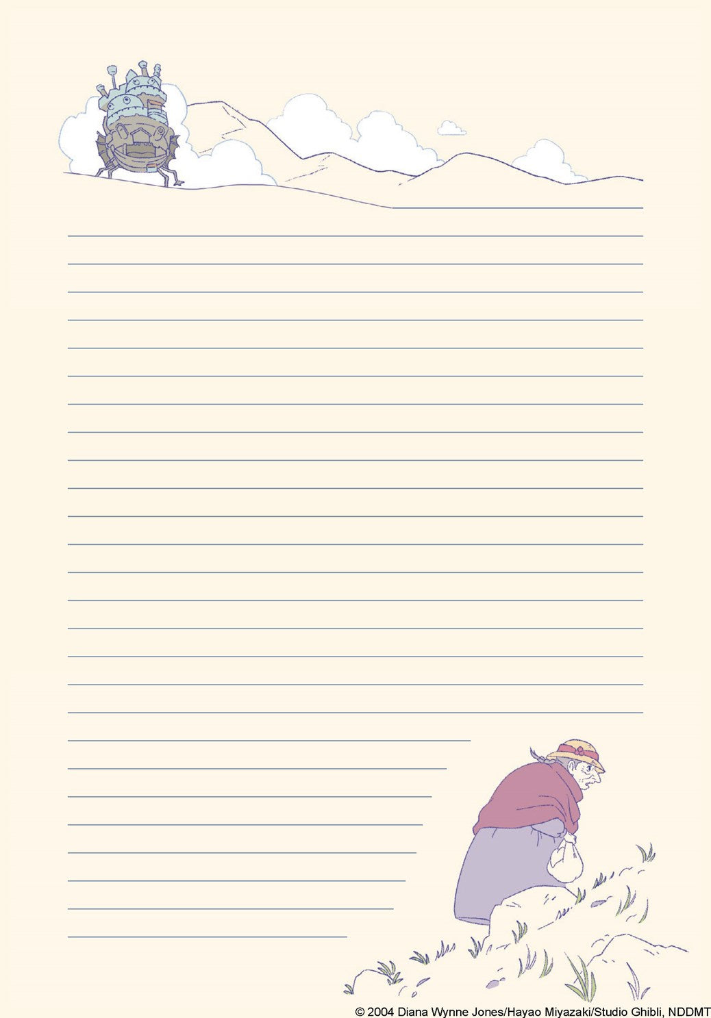 Studio Ghibli Howl's Moving Castle Stationery Set 50 9781797243573_4