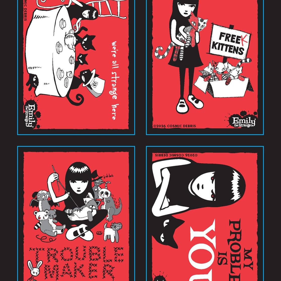 Emily Strange Sticker Book: 100+ Stickers by Cosmic Debris