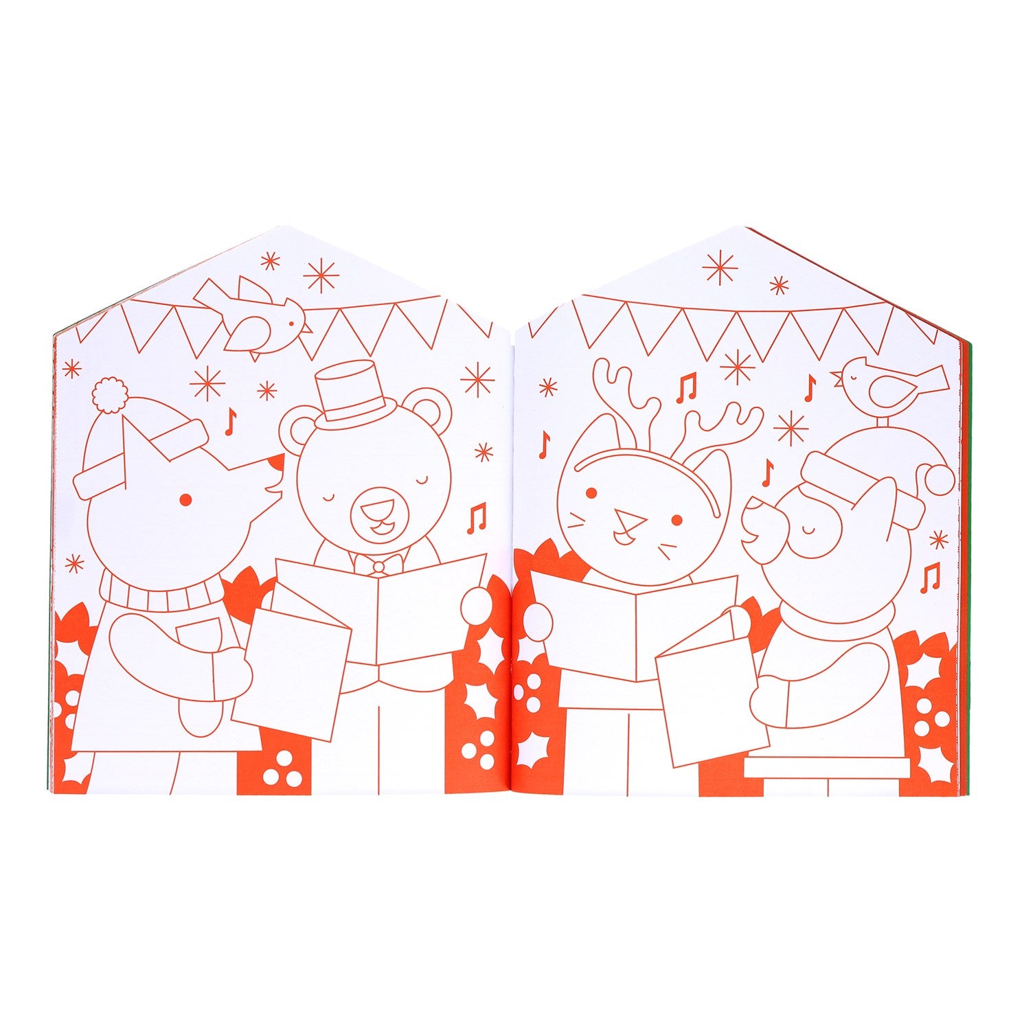 Christmas Coloring Book + Stickers from Petit Collage 20 9781797246260_2